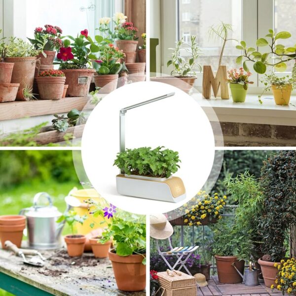 Hydroponics Growing System Indoor Herb Garden Kit Automatic Timing Height Adjustable LED Grow Lights Smart Water Pump for Home - Image 4